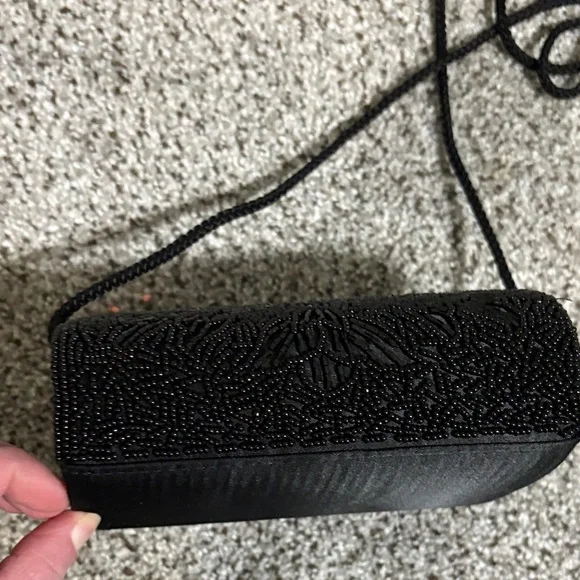 Vintage America Black Beaded Clutch - Picture 8 of 9